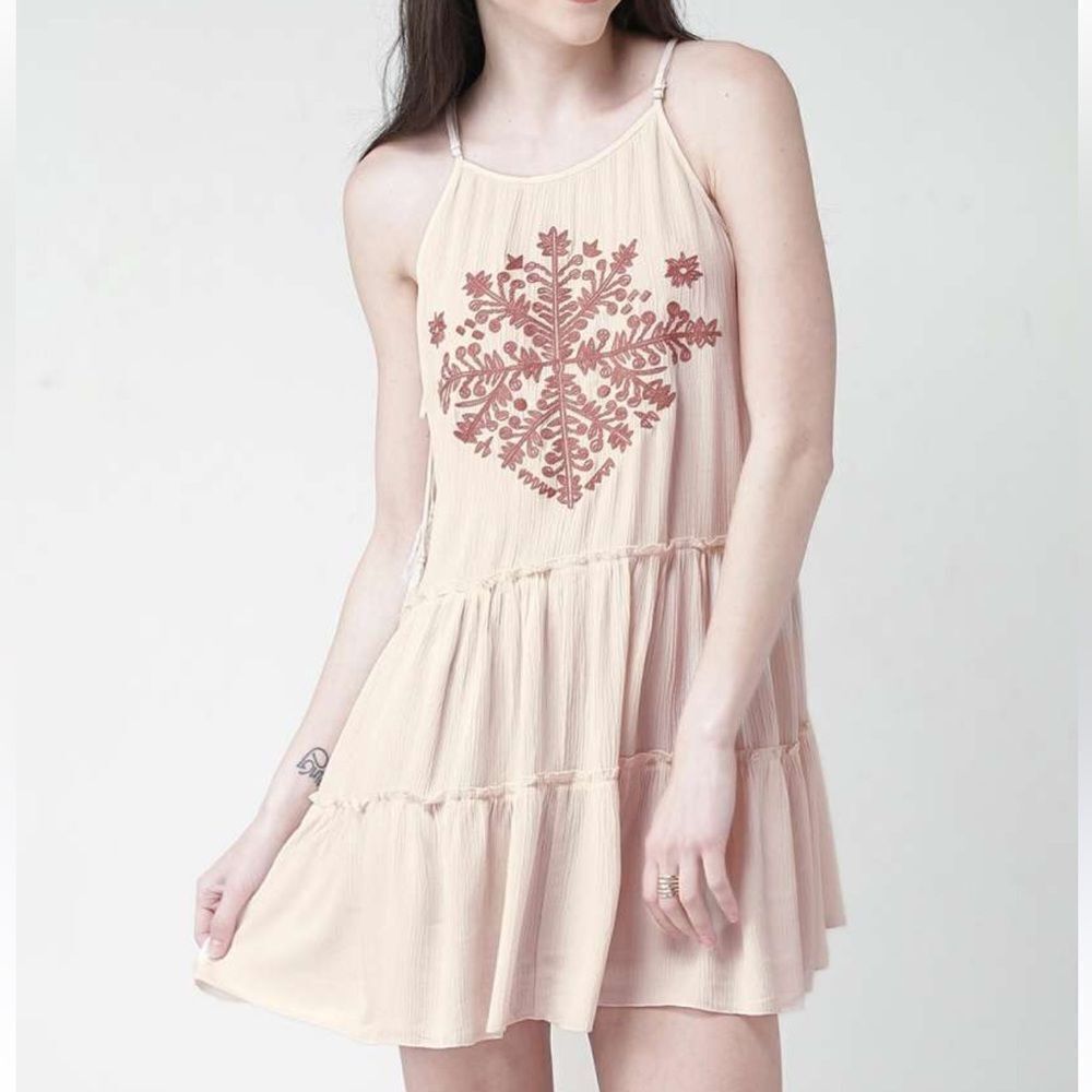 Forever 21 Beige Mini Dress(Size Small)